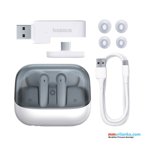 Baseus AeQur G10 True Wireless Earphones – Stellar White (6M)